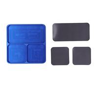 Plateau magnétique pour vis, plateau de support magnétique en alliage d'aluminium, plateau en métal antidérapant avec conception antidérapante, organisateur d'outils de nettoyage