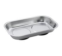 Plateau magnétique rectangulaire en acier inoxydable pour garage, bureau, maison, mécaniciens, artisans, amateurs - Résistant à l'usure - Petit plateau magnétique pour vis - Taille S