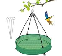 Plateau Mangeoire pour Oiseaux,50 cm avec Grille Anti-Retrait,Mangeoire Suspendue - pour l'Observation des Chardonnerets et Colibris dans Le Jardin