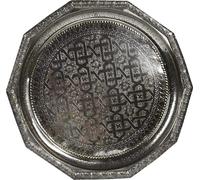 Plateau marocain oriental Plateau de service Plateau à thé travail manuel antique -petit-, Motif 6