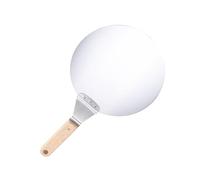 Plateau métallique en Acier Inoxydable, Palette à Pizza Ronde et Robuste, lève-gâteau, Plateau de Transfert pour Boulanger, pâtisserie Maison, Cuisine, 12 Pouces