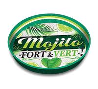 Retrò Plateau métallique Mojito Vert