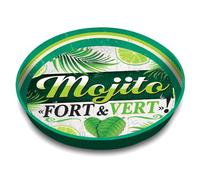Retrò Plateau métallique Mojito Vert