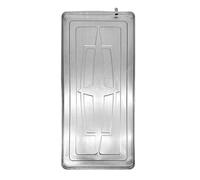 Plateau métallique pour climatiseurs, bac d'égouttage Anti-Fuite avec Support, bac de récupération des condensats de climatiseur pour intérieur/extérieur (84 x 38 cm)