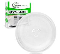 Plateau Micro Onde Ø 25,5 mm - Base à 3 Pieds - avec le Code Original 3517203600 3517203610 pour Daewoo DE74-00027A DE7400027A pour Samsung 00089530 00260948 pour Bosch - ONIX TECH