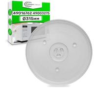 Plateau Micro Onde Ø 31 5 cm avec 3 Pieds de Support avec le Code Original 49016762 pour Candy - Assiette Micro Onde 315 m PLATEAUX