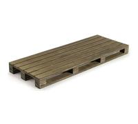 Plateau mini-palette service alimentaire Lacor Marron 40x15x3 cm