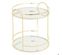 Atmosphera - Plateau Miroir 2 étages Feel doré h24cm