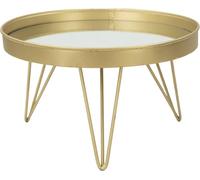 Plateau miroir décoratif sur pieds, Ø 31 cm