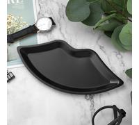 Plateau miroir doré en acier inoxydable noir Vendos85