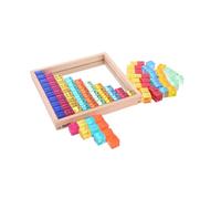 Plateau miroir en bois 100 cubes transl