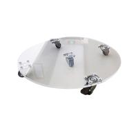 Plateau mobile avec roulette robuste pour plantes roulées - Carré d'intérieur pour le rangement du balcon, du jardinage - Soucoupe en acrylique