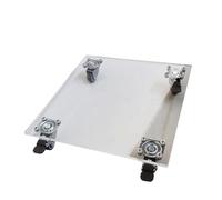 Plateau mobile avec roulette robuste pour plantes roulées - Carré d'intérieur pour le rangement du balcon, du jardinage - Soucoupe en acrylique