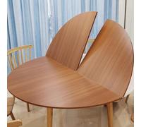 Plateau mobile en bois massif,Table de banquet de restauration sans pieds,Grand plateau rond pliable uniquement,Le plateau de table rond en bois de 120 cm à 200 cm de diamètre permet d'économiser de l