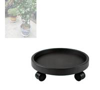 Plateau mobile pour pots de fleurs, Support rond mobile pour bonsaï, Bac à plantes étanche et réceptacle à eau, Convient pour une utilisation intérieure et extérieure, terrasses incluses black ID 19