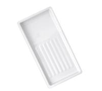 Plateau multi-usage pour nail art avec construction en acier inoxydable pour salons d'hygiène professionnelle
