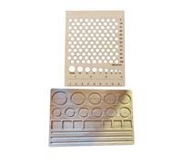 Plateau multifonction pour fabrication de bijoux avec 7 sections de rangement et systèmes de compteur de perles, plateau de mesure en bois