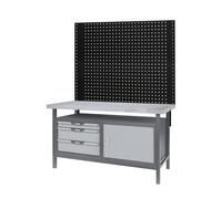 Plateau mural perforé pour fixation de crochets et accessoires 1m50 KS TOOLS - 865.0141