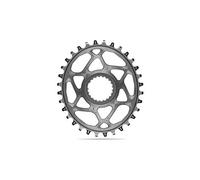 Plateau narrow wide ovale absoluteblack mono direct mount chainring pour transmissions shimano 12 v gris