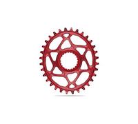 Plateau narrow wide ovale absoluteblack mono direct mount chainring pour transmissions shimano 12 v rouge