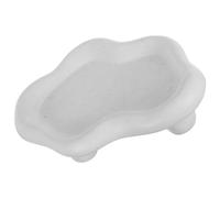 Plateau Nuage en Céramique Blanche pour Bijoux, Compact | Finition Lisse et Brillante, pour Montres et Bagues, Table de Chevet ou Vasque