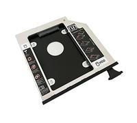 Plateau optique pour disque dur HDD SSD Dell Latitude E6400 E6500 E6410 E6510 Dell Precision M2400 M4400 M4500 avec façade assortie et mécanisme de verrouillage de l'éjecteur