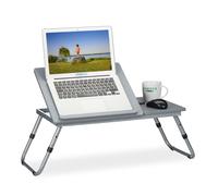 Relaxdays Table pour ordinateur portable grise