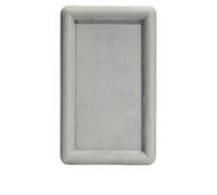 Plateau organisateur de bijoux, boucles d'oreilles, montre, Bracelet, étui de rangement de bijoux for vitrine Pour Table D'entrée Décor(Gray rectangle S)
