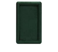 Plateau organisateur de bijoux, boucles d'oreilles, montre, Bracelet, étui de rangement de bijoux for vitrine Pour Table D'entrée Décor(Green rectangle S)
