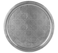 Plateau Oriental Décoratif Nacera Argent 38Cm