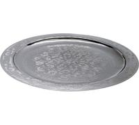 Plateau oriental Mehdia 40cm argenté