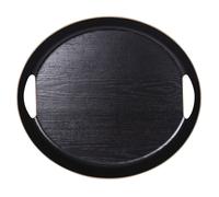 Plateau ovale 46x41 cm noir - Table Passion