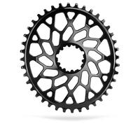 Plateau ovale aluminium Absolute Black Direct Mount CX SRAM 1 x 10/12 v 44 T Noir