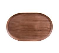 Plateau ovale brun 40x25 cm Table passion