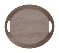 Plateau ovale brun 46 cm en bois