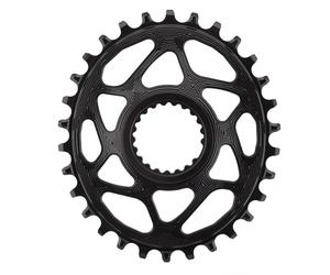 Plateau ovale en aluminium Absolute Black Direct Mount Shimano XTR 32 T Noir