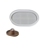 Plateau ovale en silicone souple pour mariage, fête, fête, fête, fête, facile à nettoyer