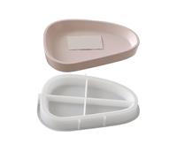 Plateau ovale en silicone souple pour mariage, fête, fête, fête, fête, facile à nettoyer, fait à la main