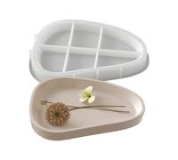 Plateau ovale en silicone souple pour mariage, fête, fête, fête, fête, facile à nettoyer, fait à la main