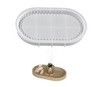 Plateau ovale multifonction en silicone pour améliorer l'atmosphère, accessoires pour un usage domestique et une planification de fête professionnelle, moule de décoration de la maison