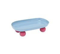 Plateau ovale Present Time Double Funky Bleu 16x6x2 cm