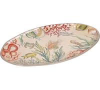 Plateau ovale Sea Life 52x30 cm Rose & Tulipani