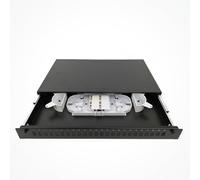 Plateau PatchPanel Rack 19" Fibre Optique 1U SY-MAX 24SC Simples ou 24 LC Duplex (adaptateurs non inclus)