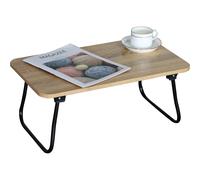 Plateau Petit Déjeuner Table Pliable Pliant Couleur Chêne De 53x33x23 CM