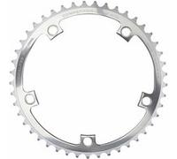 Plateau piste 5bra 47dts d.144 argent alu 7075 pour chaine 3.17mm (11-8) ta Argent