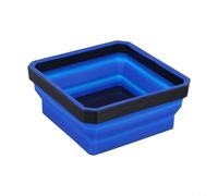 Plateau pliable en silicone de 10,2 cm avec aimant pour les tâches de rénovation de la maison (bleu)