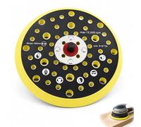 Plateau Ponceuse 150 mm à 52 Trous,Compatible pour Mirka CEROS DEROS | Patin de Ponçage Auto-Agrippant, Plateau Support Disque à Filetage 5/16 Pouce,Élimination efficace de Poussière,Durabilité