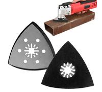 Plateau Ponceuse, 2 Pièces 93 mm Patin De Ponçage Remplacement, Plateaux De Ponçage pour Ponceuse Multifonction, Accessoires ponçage et polissage pour bois, plastique dur, métal dérouillage