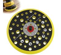 Plateau Ponceuse à 52 Trous 150mm Patin de Ponçage pour Mirka CEROS DEROS | 6 Pouces à Filetage 5/16 pouces 150mm 52 Trous Base Disque de PonCage Plateau de Support kit d'adaptation Bois Métal Plastiqu