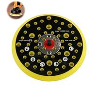 Plateau Ponceuse à 52 Trous, Base de ponçage de 150mm 6 Pouces Plateau Ponceuse pour Mirka CEROS DEROS à Filetage 5/16 pouces 150mm 52 Trous Base Disque de PonCage Plateau de Support kit d'adaptation